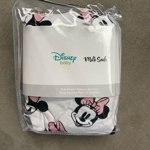 NWT Milk Snob Minnie Mouse Crib Sheet